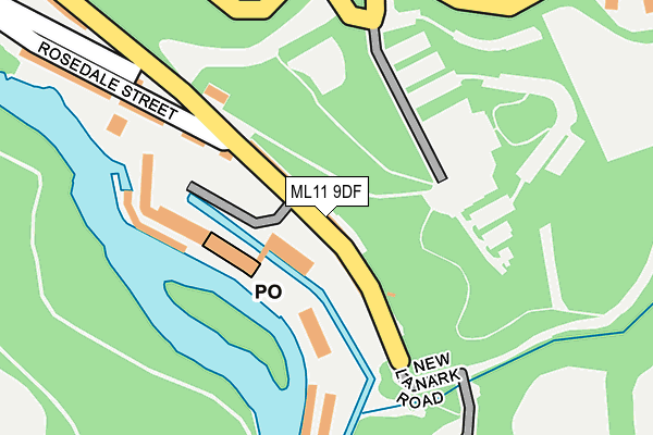 ML11 9DF map - OS OpenMap – Local (Ordnance Survey)