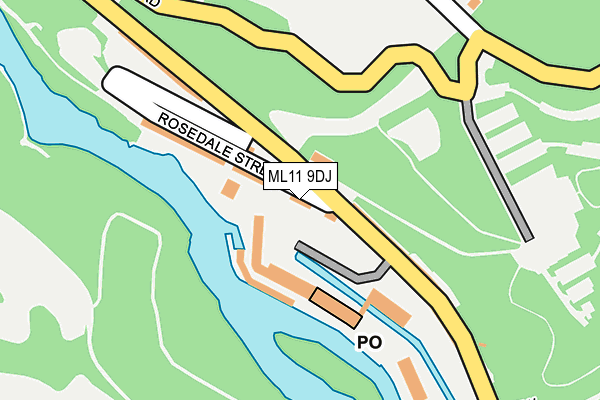ML11 9DJ map - OS OpenMap – Local (Ordnance Survey)
