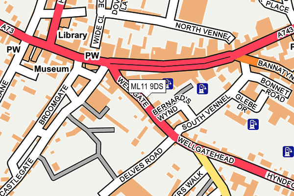 ML11 9DS map - OS OpenMap – Local (Ordnance Survey)