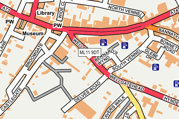ML11 9DT map - OS OpenMap – Local (Ordnance Survey)