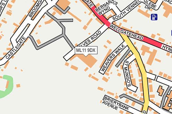 ML11 9DX map - OS OpenMap – Local (Ordnance Survey)
