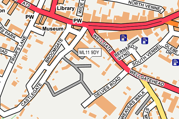 ML11 9DY map - OS OpenMap – Local (Ordnance Survey)