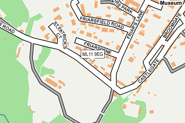 ML11 9EG map - OS OpenMap – Local (Ordnance Survey)