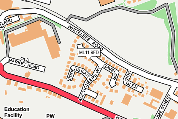 ML11 9FD map - OS OpenMap – Local (Ordnance Survey)