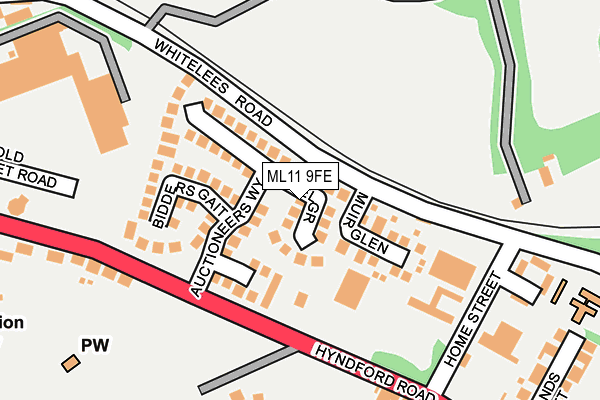 ML11 9FE map - OS OpenMap – Local (Ordnance Survey)