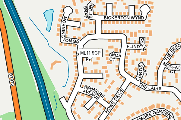 ML11 9GP map - OS OpenMap – Local (Ordnance Survey)