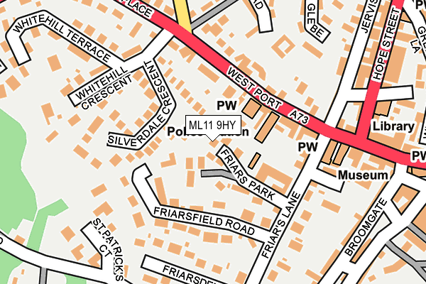 ML11 9HY map - OS OpenMap – Local (Ordnance Survey)