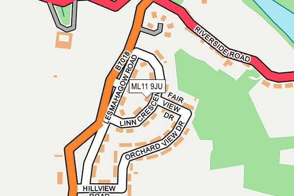 ML11 9JU map - OS OpenMap – Local (Ordnance Survey)