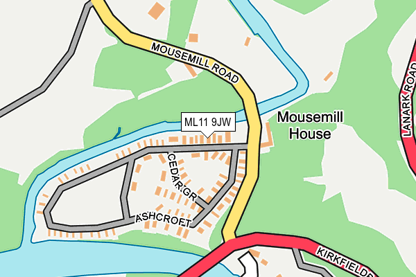 ML11 9JW map - OS OpenMap – Local (Ordnance Survey)