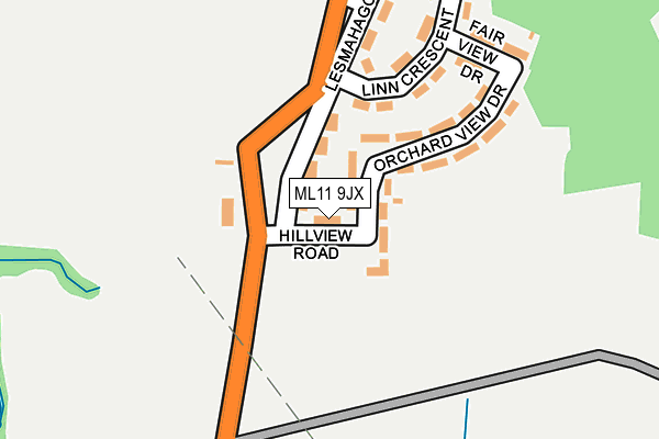 ML11 9JX map - OS OpenMap – Local (Ordnance Survey)