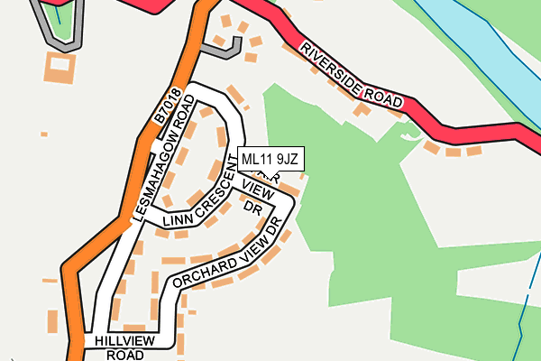 ML11 9JZ map - OS OpenMap – Local (Ordnance Survey)