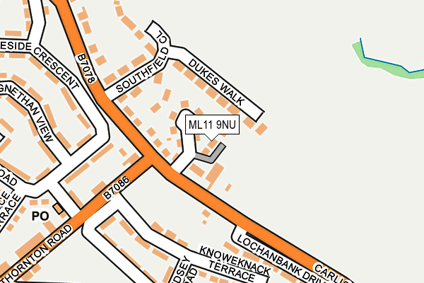 ML11 9NU map - OS OpenMap – Local (Ordnance Survey)