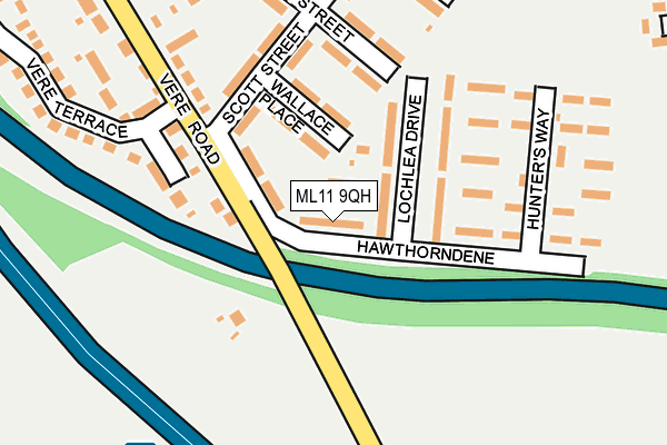ML11 9QH map - OS OpenMap – Local (Ordnance Survey)