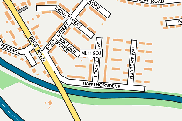 ML11 9QJ map - OS OpenMap – Local (Ordnance Survey)