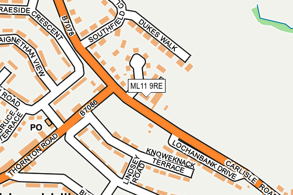 ML11 9RE map - OS OpenMap – Local (Ordnance Survey)