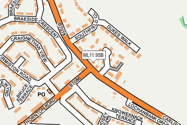 ML11 9SB map - OS OpenMap – Local (Ordnance Survey)