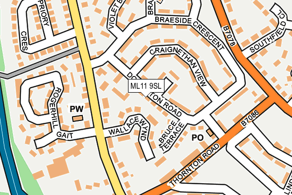 ML11 9SL map - OS OpenMap – Local (Ordnance Survey)