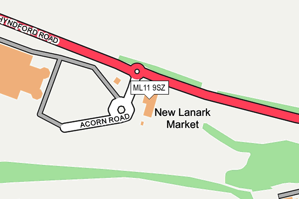 ML11 9SZ map - OS OpenMap – Local (Ordnance Survey)