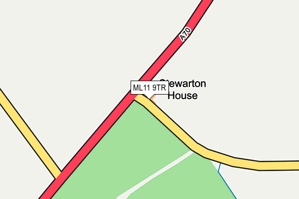 ML11 9TR map - OS OpenMap – Local (Ordnance Survey)