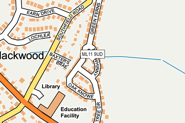 ML11 9UD map - OS OpenMap – Local (Ordnance Survey)