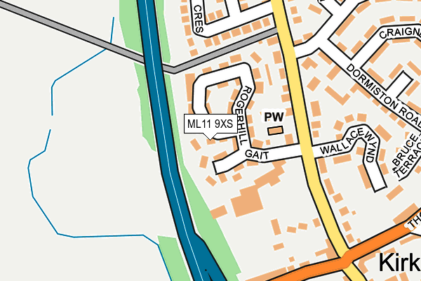 ML11 9XS map - OS OpenMap – Local (Ordnance Survey)