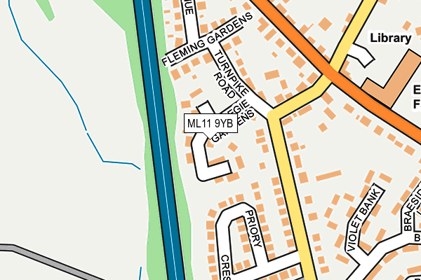 ML11 9YB map - OS OpenMap – Local (Ordnance Survey)