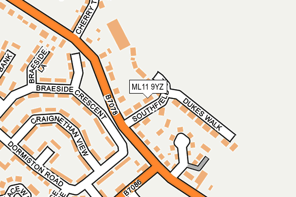 ML11 9YZ map - OS OpenMap – Local (Ordnance Survey)