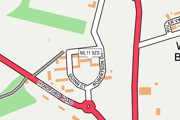 ML11 9ZS map - OS OpenMap – Local (Ordnance Survey)