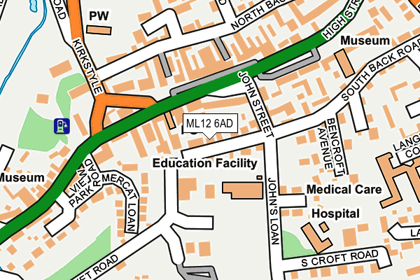 Map of FINDLAY MATHIESON LTD. at local scale
