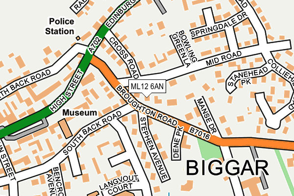 ML12 6AN map - OS OpenMap – Local (Ordnance Survey)