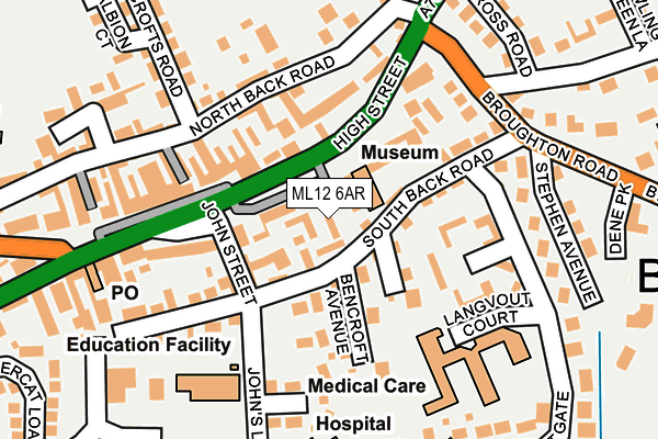 ML12 6AR map - OS OpenMap – Local (Ordnance Survey)
