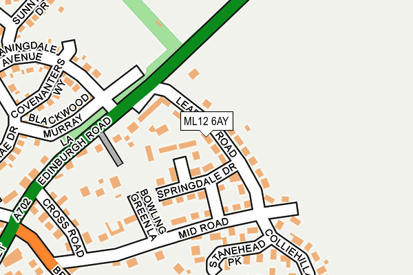ML12 6AY map - OS OpenMap – Local (Ordnance Survey)
