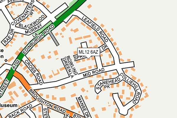 ML12 6AZ map - OS OpenMap – Local (Ordnance Survey)
