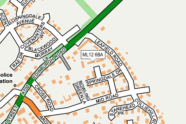 ML12 6BA map - OS OpenMap – Local (Ordnance Survey)