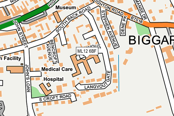 ML12 6BF map - OS OpenMap – Local (Ordnance Survey)