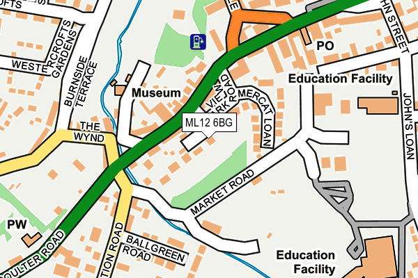 ML12 6BG map - OS OpenMap – Local (Ordnance Survey)
