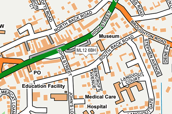 ML12 6BH map - OS OpenMap – Local (Ordnance Survey)