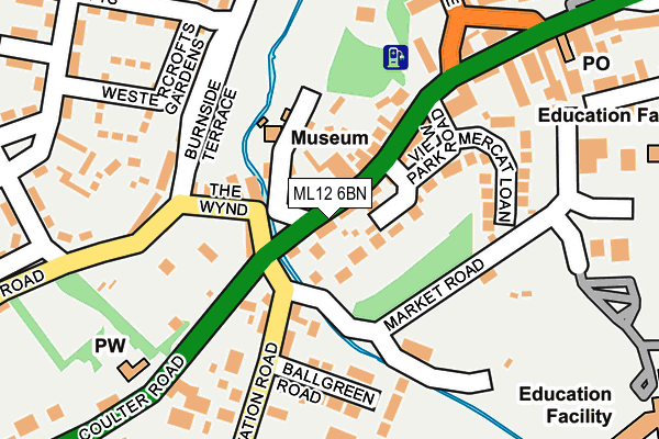 ML12 6BN map - OS OpenMap – Local (Ordnance Survey)