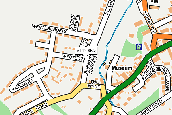 ML12 6BQ map - OS OpenMap – Local (Ordnance Survey)