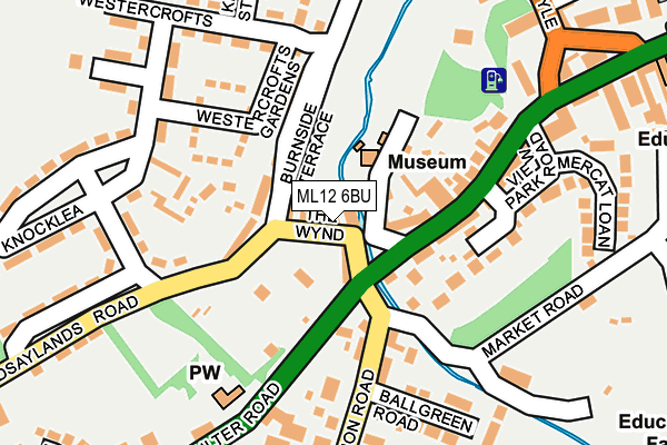 ML12 6BU map - OS OpenMap – Local (Ordnance Survey)