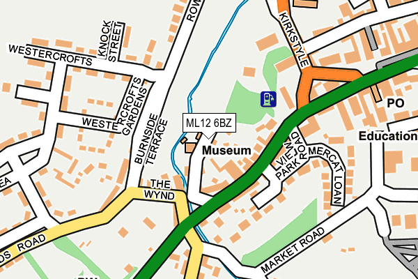ML12 6BZ map - OS OpenMap – Local (Ordnance Survey)