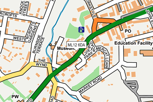 ML12 6DA map - OS OpenMap – Local (Ordnance Survey)