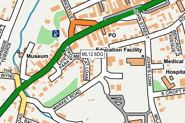ML12 6DG map - OS OpenMap – Local (Ordnance Survey)