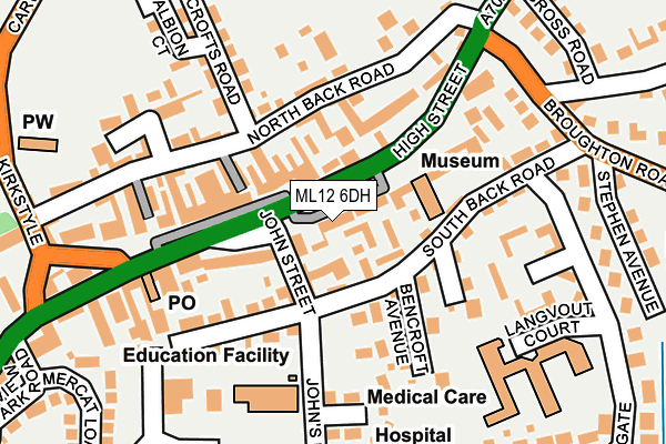 ML12 6DH map - OS OpenMap – Local (Ordnance Survey)
