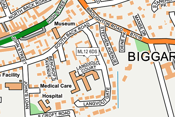 ML12 6DS map - OS OpenMap – Local (Ordnance Survey)