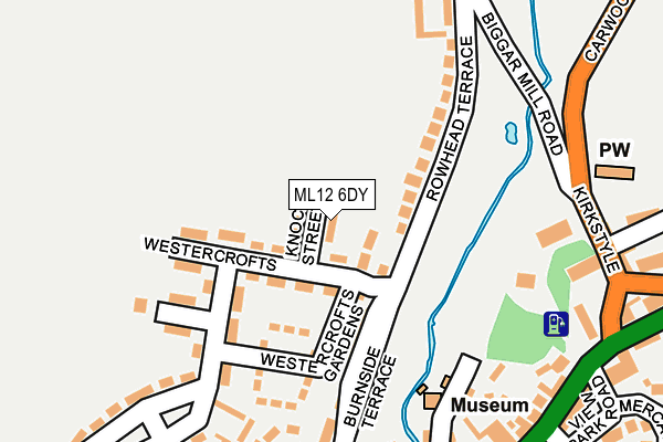 ML12 6DY map - OS OpenMap – Local (Ordnance Survey)
