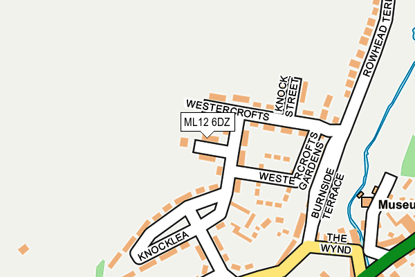 ML12 6DZ map - OS OpenMap – Local (Ordnance Survey)