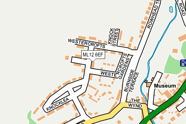 ML12 6EF map - OS OpenMap – Local (Ordnance Survey)