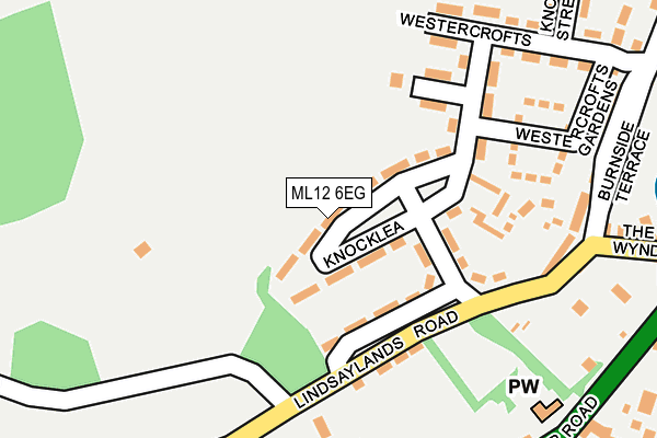 ML12 6EG map - OS OpenMap – Local (Ordnance Survey)