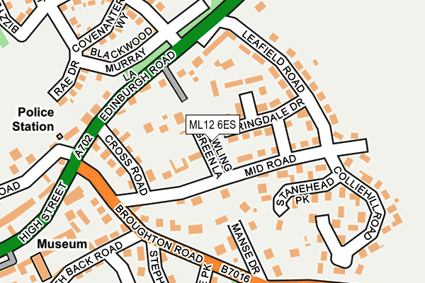 ML12 6ES map - OS OpenMap – Local (Ordnance Survey)